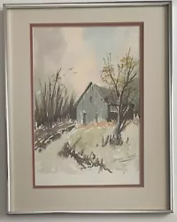 Buy Original Signed Henri Plumb Forester’s Cottage Landscape Watercolor Painting • 284.16£