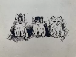 Buy Louis Wain Cats Style 1912-14 Naive Autograph Book Drawings Paintings Poems Etc • 195£