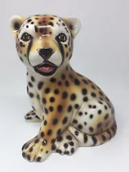 Buy Capodimonte Baby Cheetah Leopard Cub Figure Sculpture Kitten Cat Made In Italy • 188.99£