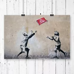 Buy 42cm X 59.4cm No Ball Games Graffiti By Banksy Painting Art Picture Print - New • 5.10£