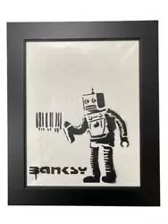 Buy Banksy Dismaland Original Tagging Robot Graffiti Art Pop Art Painting (2015) • 335.42£