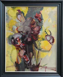 Buy Bernard Kay British Abstract Expressionist Fifties Art Oil Painting Irises • 12,000£