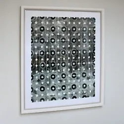 Buy Charlotte Morgan - Large Framed Abstract Dots - Damien Hirst Bridget Riley Style • 995£
