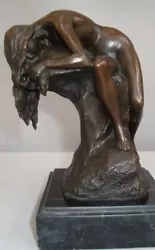 Buy Statue Damsel Sexy Art Deco Style Art Nouveau Style Bronze Signed Sculpture • 135.99£