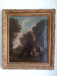 Buy Antique 18th Large Oil Painting  Canvas  ’ Thomas Gainsboroughs ‘ Cottage Door  • 685£