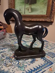 Buy Hand Crafted Black Soapstone Abstract Horse. • 189.75£