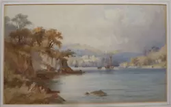 Buy Dartmouth, South Devon. Henry Andrew Harper(1835-1900).Antique Watercolour 1867. • 280£