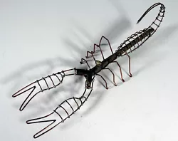 Buy Scorpion Copper Wire Driftwood Sculpture Unique Handmade Recycled Artwork • 40£