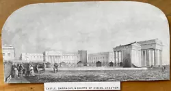 Buy Antique Print Chester Castle Barracks & Courts Of Assize C1860 • 5£