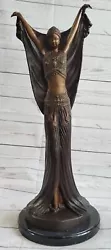 Buy Bronze Art Deco Dancer Figurine Signed Chiparus French Nouveau Hot Cast Figurine • 157.48£