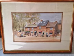 Buy Vintage Altringham Life, Goose Green Watercolour, Signed & Framed  • 25£