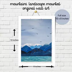 Buy Original Art Painting | Mountain Landscape In Watercolour • 12.99£