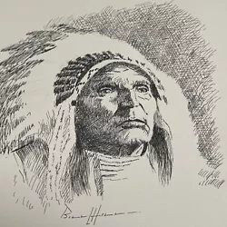 Buy William Lee Hill Drawing Famous Native American Indian Portrait Tribal Listed • 640.39£