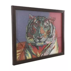 Buy  Handcrafted Tiger Gemstone Painting (Size 32x24 Cm) • 5.99£