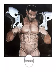 Buy Gay Art Painting Nude  Rugby Player    24 * 19 In Color Pencils,  Ivan Bubentcov • 1,889.99£