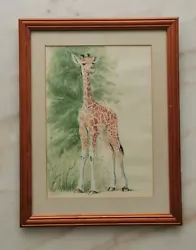 Buy Original CAROL BARRETT Giraffe Wildlife Pastel Painting  • 69.99£