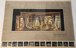 Buy 1957 Rare Broadway Theatre John Robert Lloyd Set Design Drawing - 'monique' • 661.49£