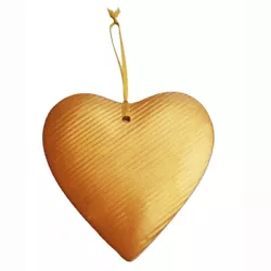 Buy Large Gold Heart Handmade Hand-Painted Wall Hanging With Gold Ribbon • 10.89£