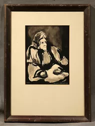 Buy Black And White Watercolor Of An Arabic Man Signed And Dated 1935 • 947.23£