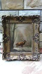 Buy Atherton Furlog(1849-1919) Original Oil On Canvas Scene Caribou On First Snow  • 3,934.96£