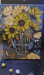 Buy Sunflowers Acrylic Painting • 30£