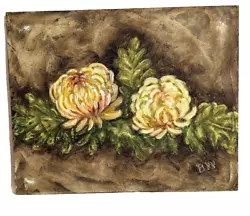 Buy Hand Painted Original By BW On Board Chrysanthemums On Board 10 X 8 • 4.55£