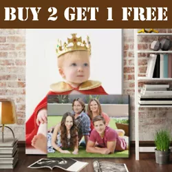 Buy Personalised Canvas Photo Canvas Prints A0 A1 A2 A3 A4 Box Framed Ready To Hang • 0.99£