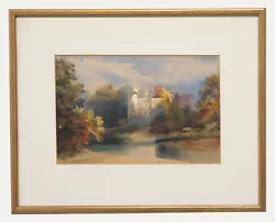 Buy Framed Early 20th Century Watercolour - Scottish Castle On The River • 123£