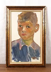 Buy Original Oil Painting, Male Portrait, Boy Portrait, Vintage, Artist Babentsov • 138.02£