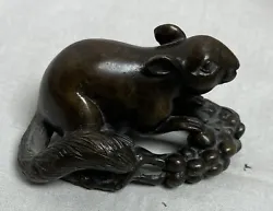 Buy Vintage Bronze Squirrel Art Sculpture Figurine Statue • 66.48£