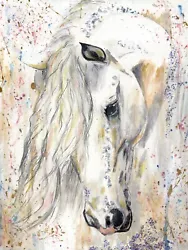Buy Equestrian Horse Oil And Acrylic With Diamond Dust Painting Framed Original • 825£