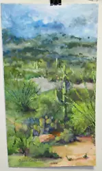 Buy Grace Calterone  Clouds Over Tucson Mountains  Original Watercolor Painting • 845.77£