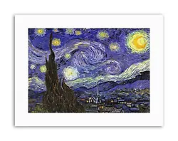 Buy Vincent Van Gogh Starry Night Painting Old Master Canvas Art Print • 13.99£