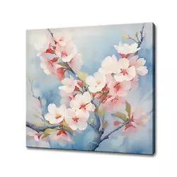 Buy Blooming Pink Cherry Blossom Tree Flowers Oil Painting Style Canvas Print Art • 37£