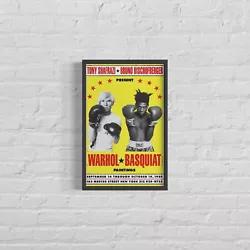 Buy WARHOL X BASQUIAT PAINTINGS 1985 'Shafrazi Gallery' Exhibition Poster, 12 X18½  • 37.75£