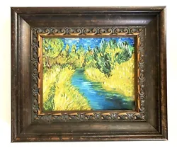 Buy Original Classical Impressionist Van Gogh Style 'Stream' 8x10 Framed • 700.95£
