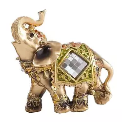 Buy Resin Elephant Statues Handicraft Souvenir Decorative Collection Elephant Decor • 10.13£