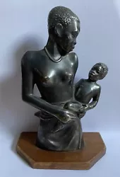 Buy Metal Sculpture Of Lady With Child • 120£
