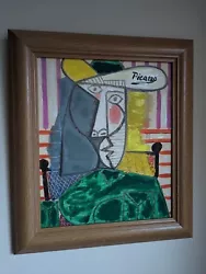 Buy Picasso Signed Interior Decorative Framed Picture On Canvas  • 50£