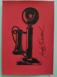 Buy Andy Warhol Hand Signed. 'telephone'. Watercolor On Paper. Pop Art • 24.90£