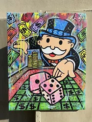 Buy WILL STREET Canvas Painting 24x30/ Monopoly Go Art Not Brainwash Banksy Alec Mr • 2,389.96£