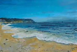 Buy Castle Beach, Falmouth, Original Acrylics On Watercolour Paper 297mm W X 210mm H • 20£