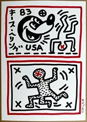 Buy ❤️ Keith Haring - Pop Art - Original Drawing - Mickey • 145£