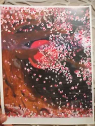 Buy Japanese Cherry Blossom 8.5 X 11 Matte Wall Original  Art One Of A Kind • 4.13£