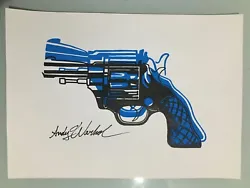 Buy Andy Warhol Hand Signed. 'gun'. Watercolor On Paper. Pop Art • 24.88£