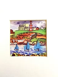 Buy Original Small Watercolour Plymouth Hoe, Smeaton Tower, Batton Pier By A D Smith • 35.55£