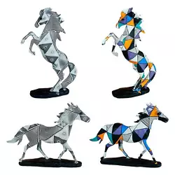 Buy Horse Statues Sculptures Office Ornament Living Room Cabinet Resin Figurines • 34.25£