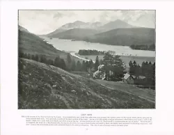 Buy Loch Oich Great Glen Scotland Antique Old Picture Print C1900 PS#198 • 5.99£