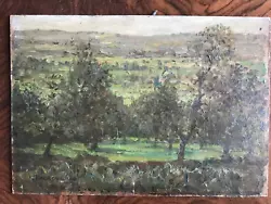 Buy George Duncan MacDougald (Scottish) Oil Painting On Card Dorset Hills Landscape • 115£