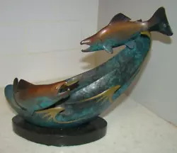Buy Jacques Regat 1997 Bronze Salmon Fish River Sculpture 72/95 • 1,420.84£
